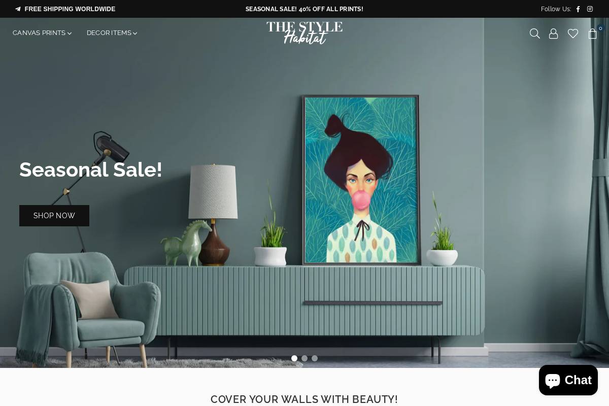 thestylehabitat.com homepage screenshot