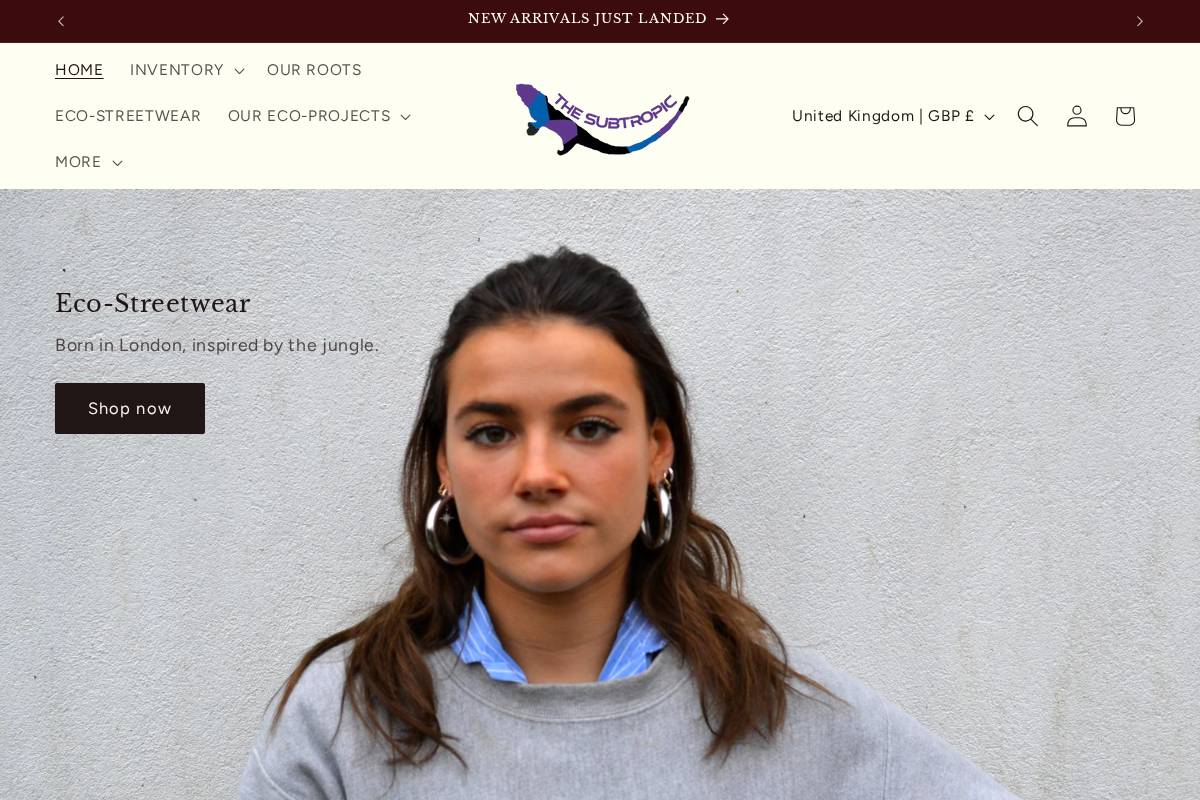 thesubtropic.com homepage screenshot