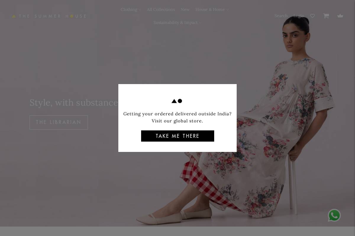 Thesummerhouse homepage screenshot
