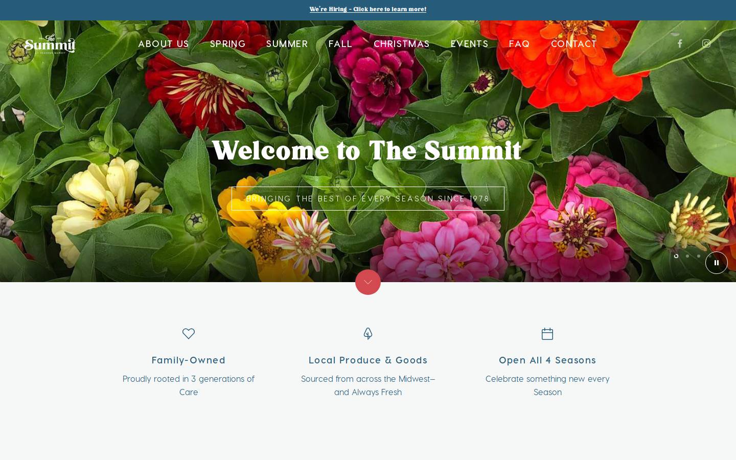 thesummitmarket.com homepage screenshot
