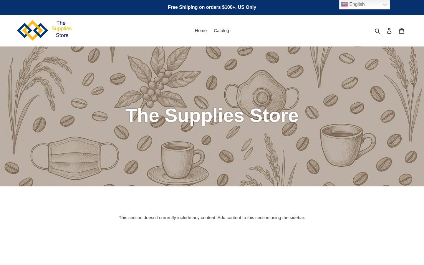 thesuppliesstore.com homepage screenshot