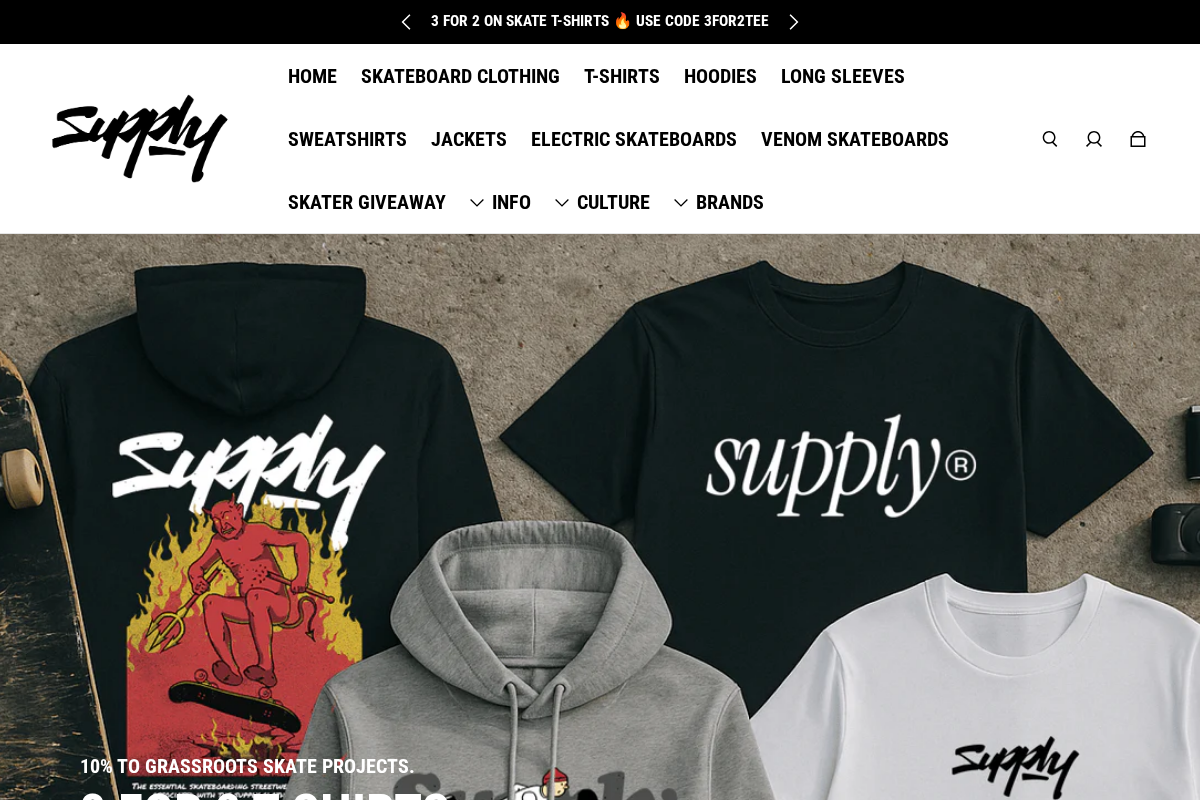 The Supply Network homepage screenshot