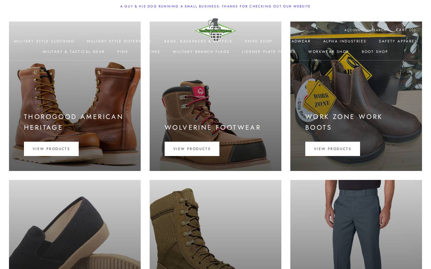 thesurplusguy.com homepage screenshot