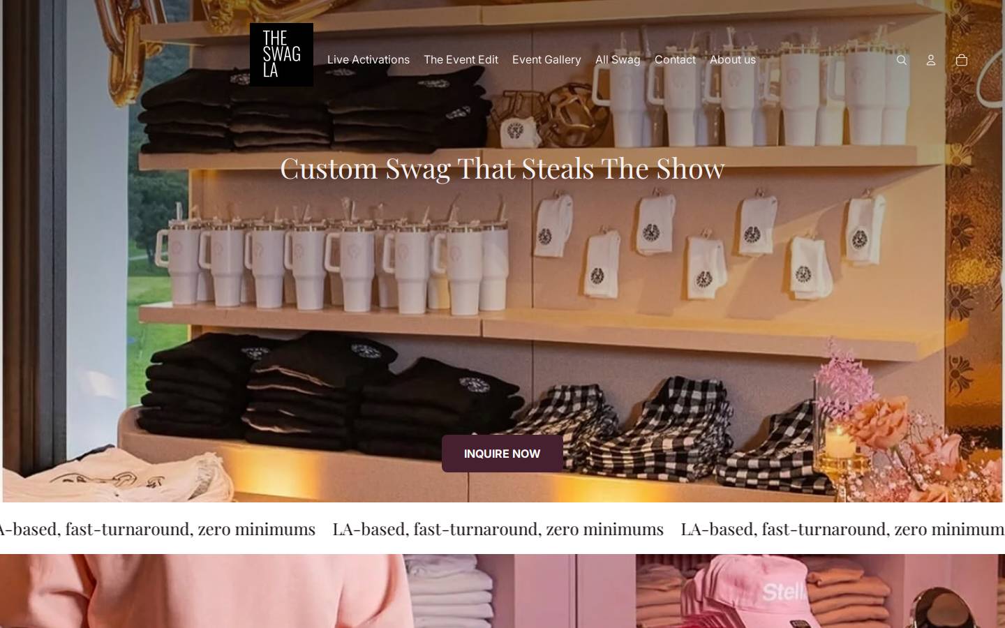 theswagla.com homepage screenshot
