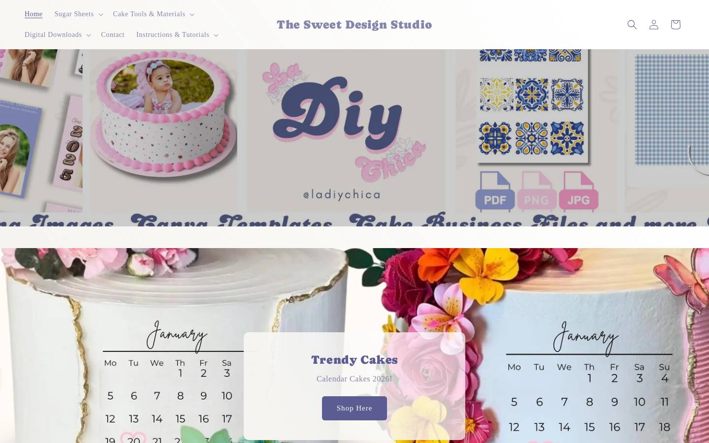 thesweetdesignstudio.com homepage screenshot