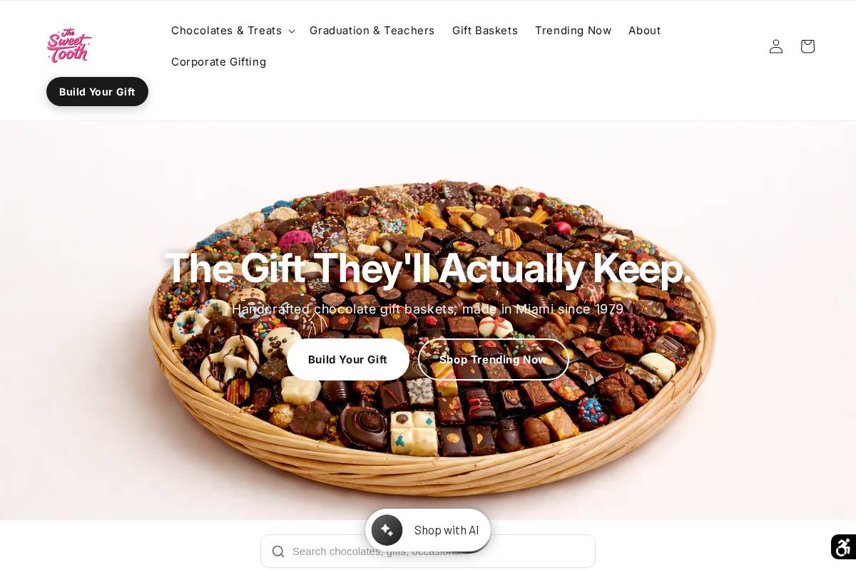 thesweettooth.com homepage screenshot