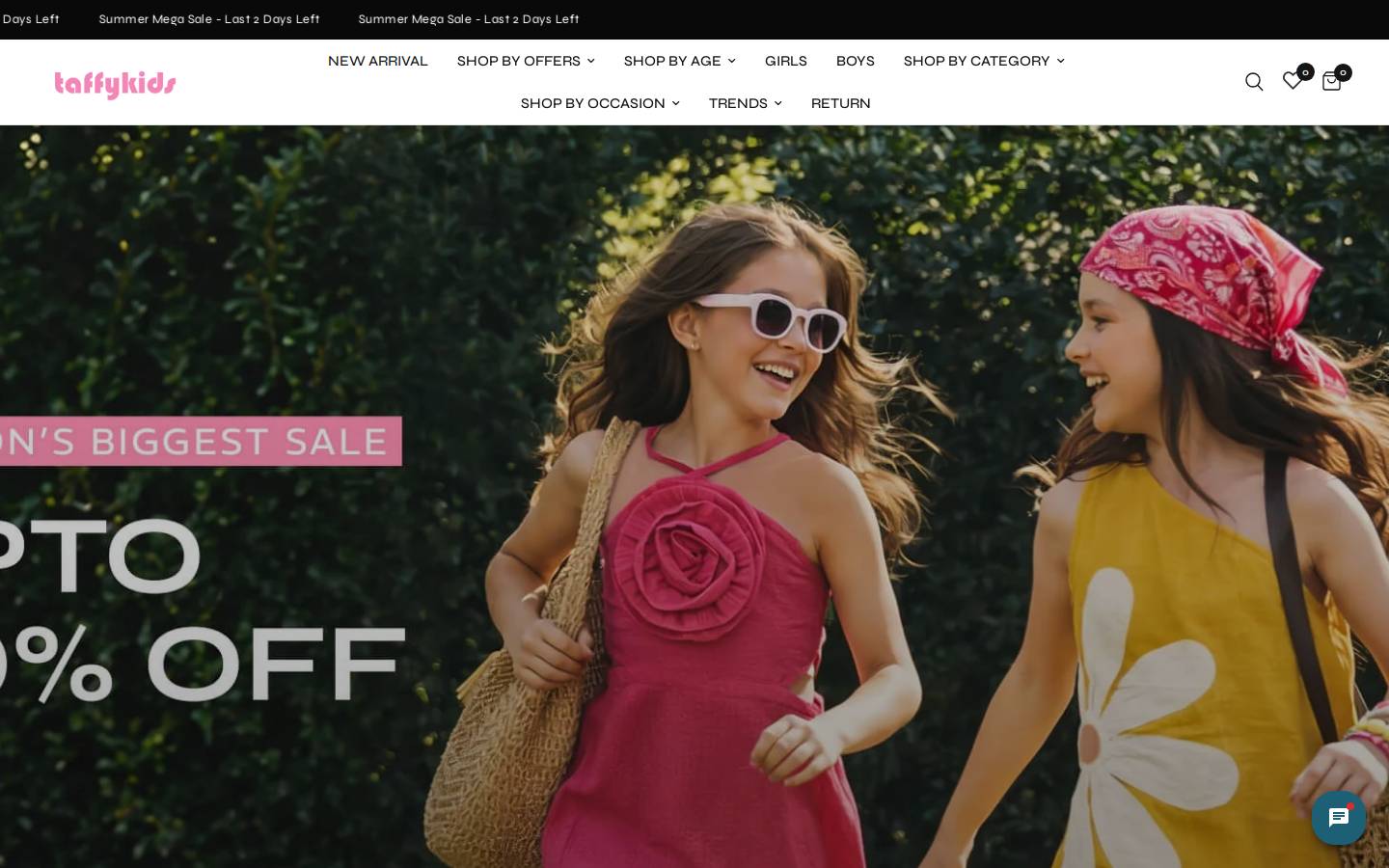 thetaffy.in homepage screenshot