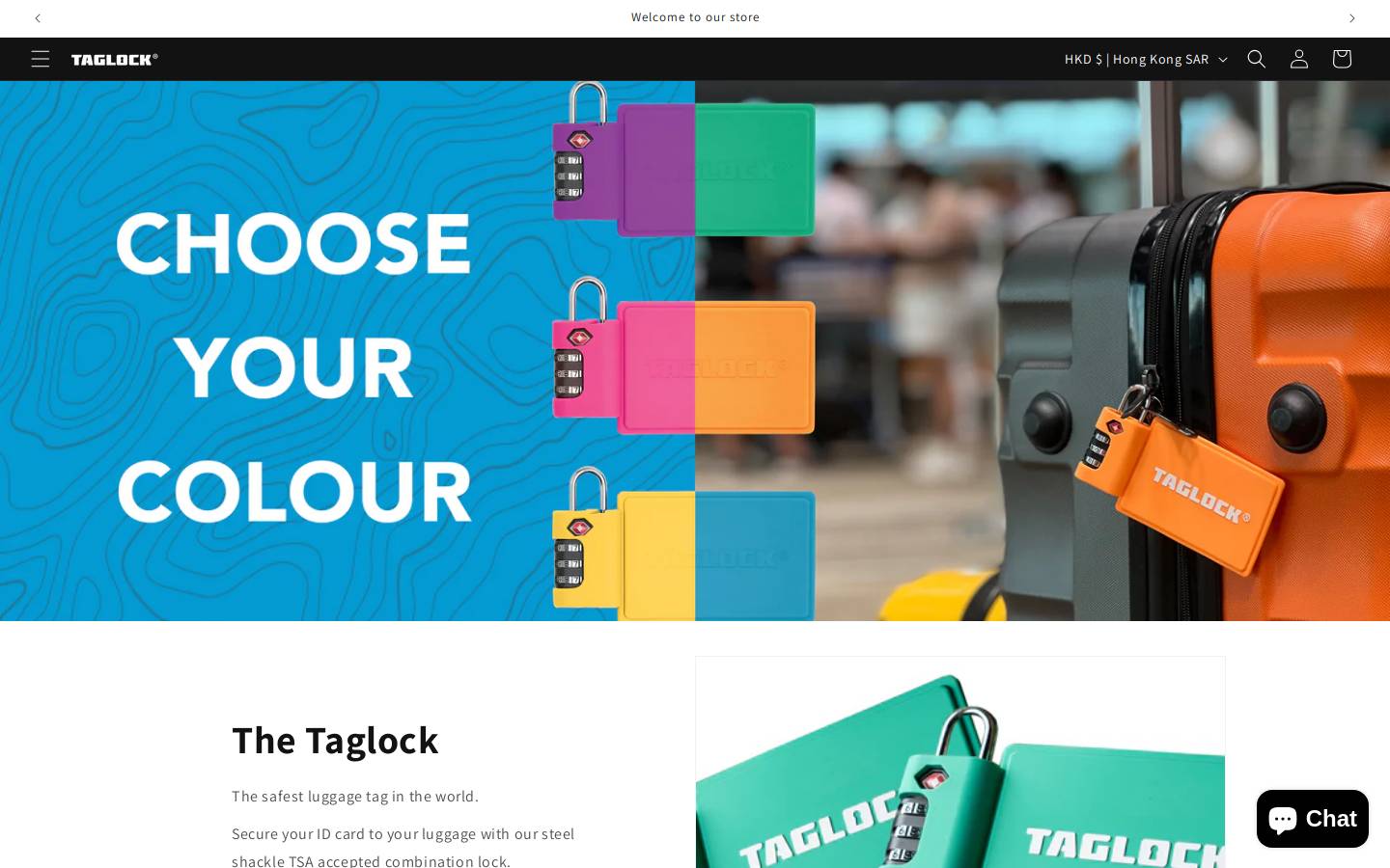thetaglockstore.com homepage screenshot