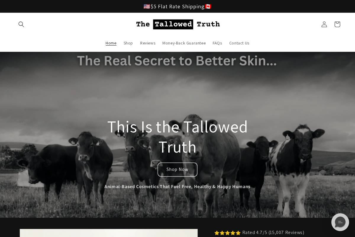 Thetallowedtruth homepage screenshot
