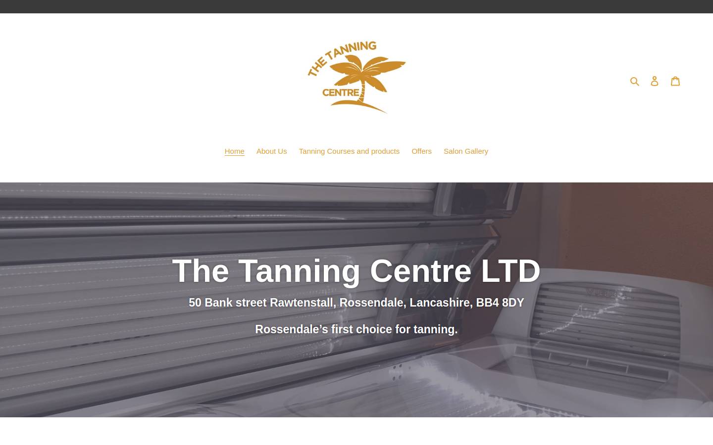 thetanningcentre.net homepage screenshot