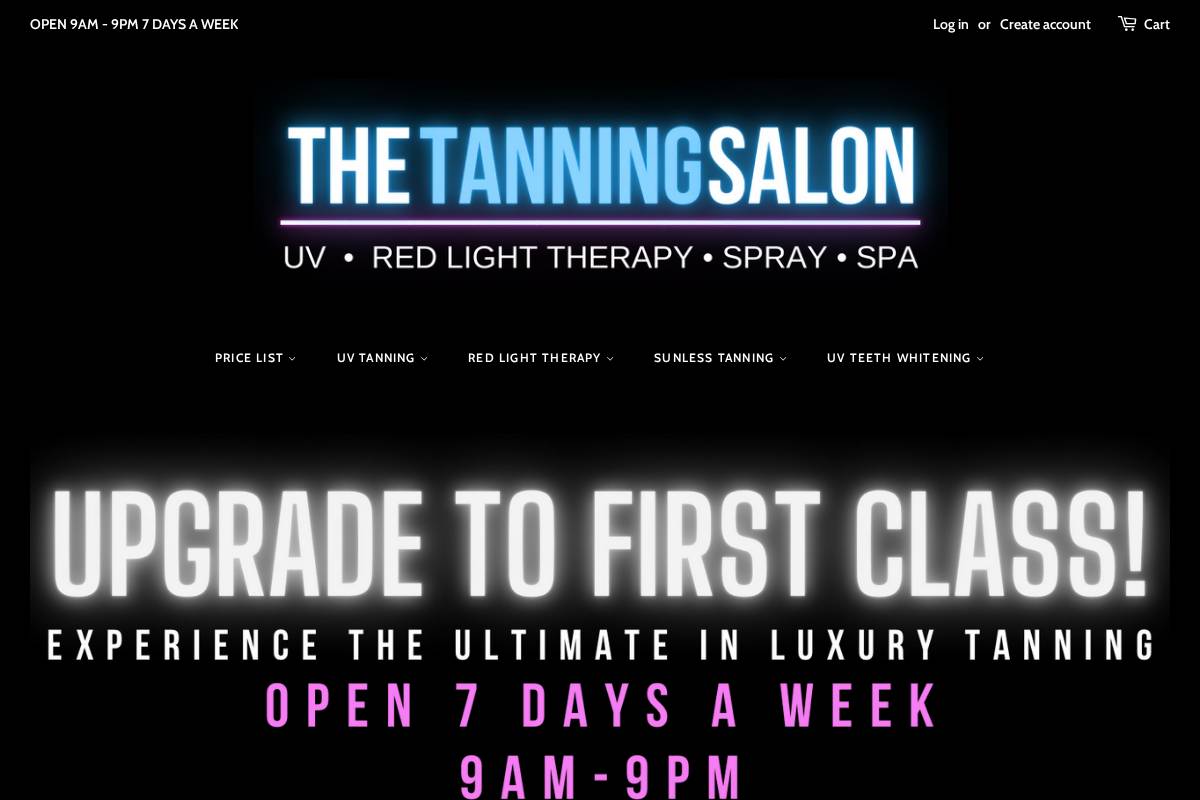 thetanningsalon.ca homepage screenshot