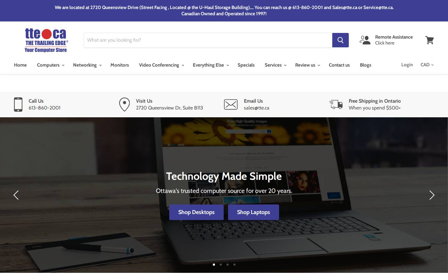 thetechedge.ca homepage screenshot
