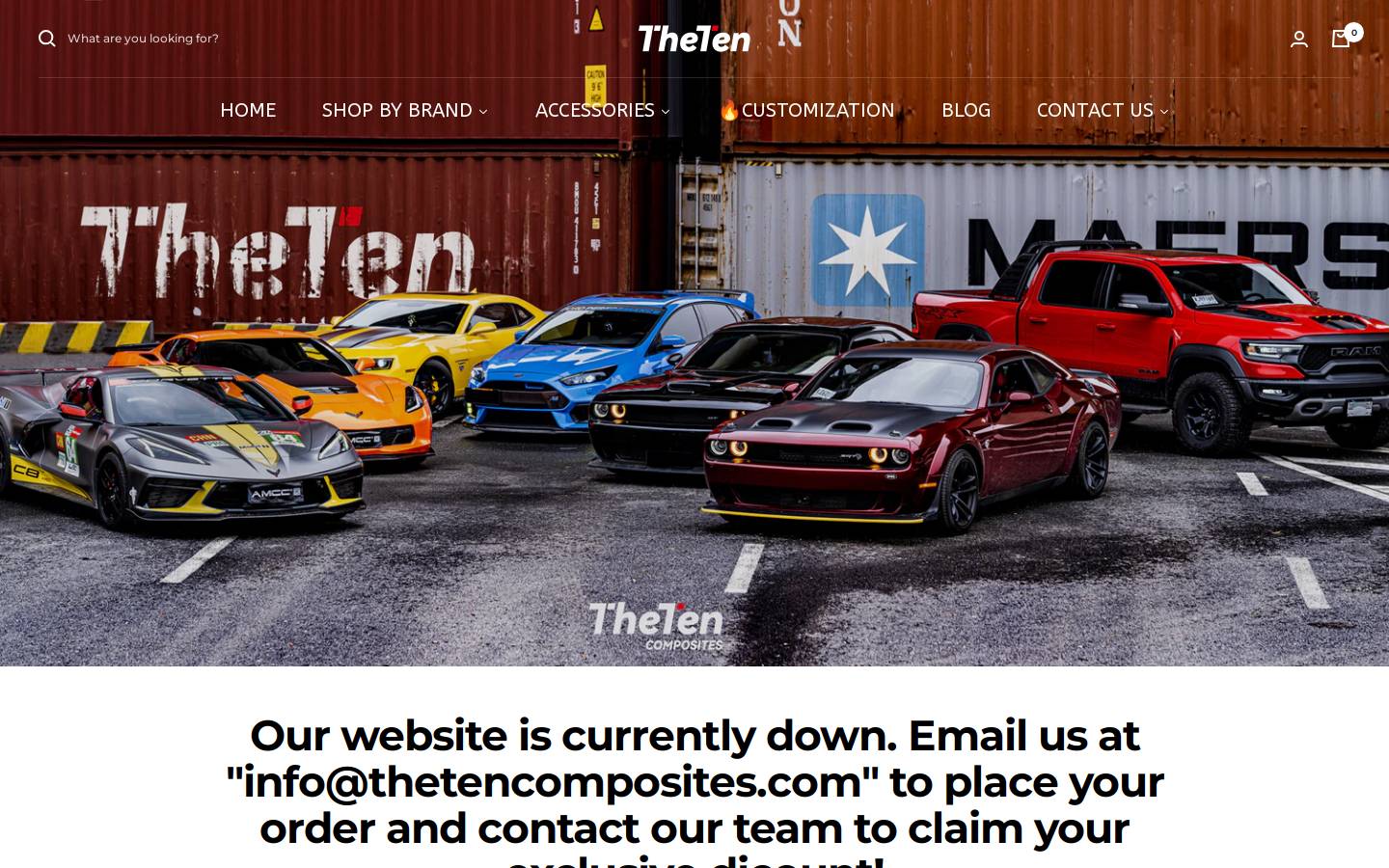 thetencomposites.com homepage screenshot