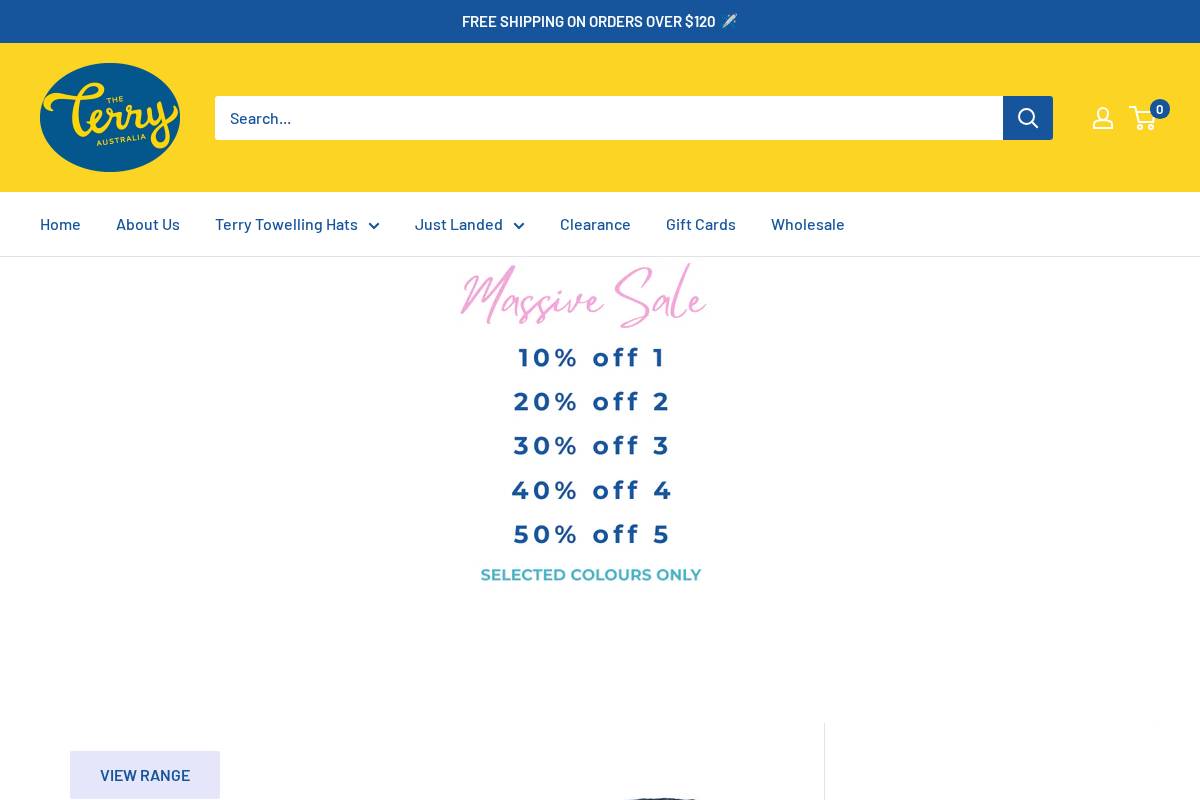 theterryaustralia.com.au homepage screenshot