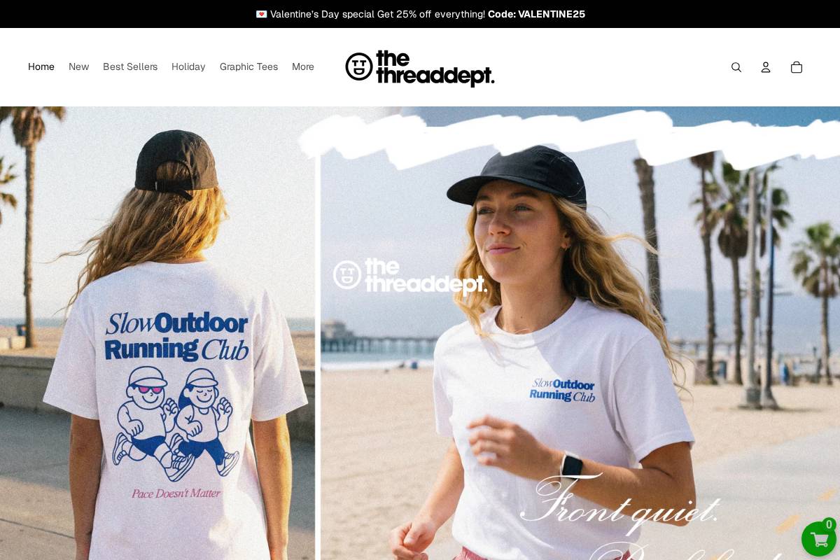 thethreaddept.com homepage screenshot