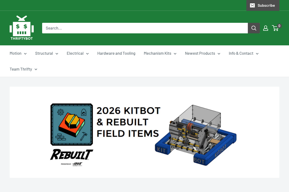 The Thrifty Bot homepage screenshot