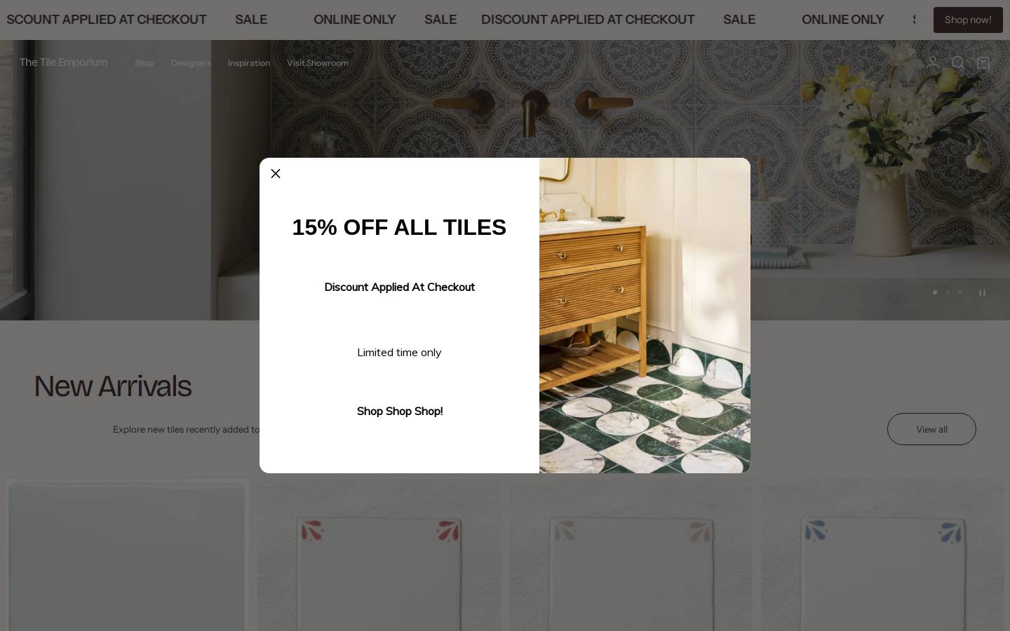 thetileemporium.co.uk homepage screenshot