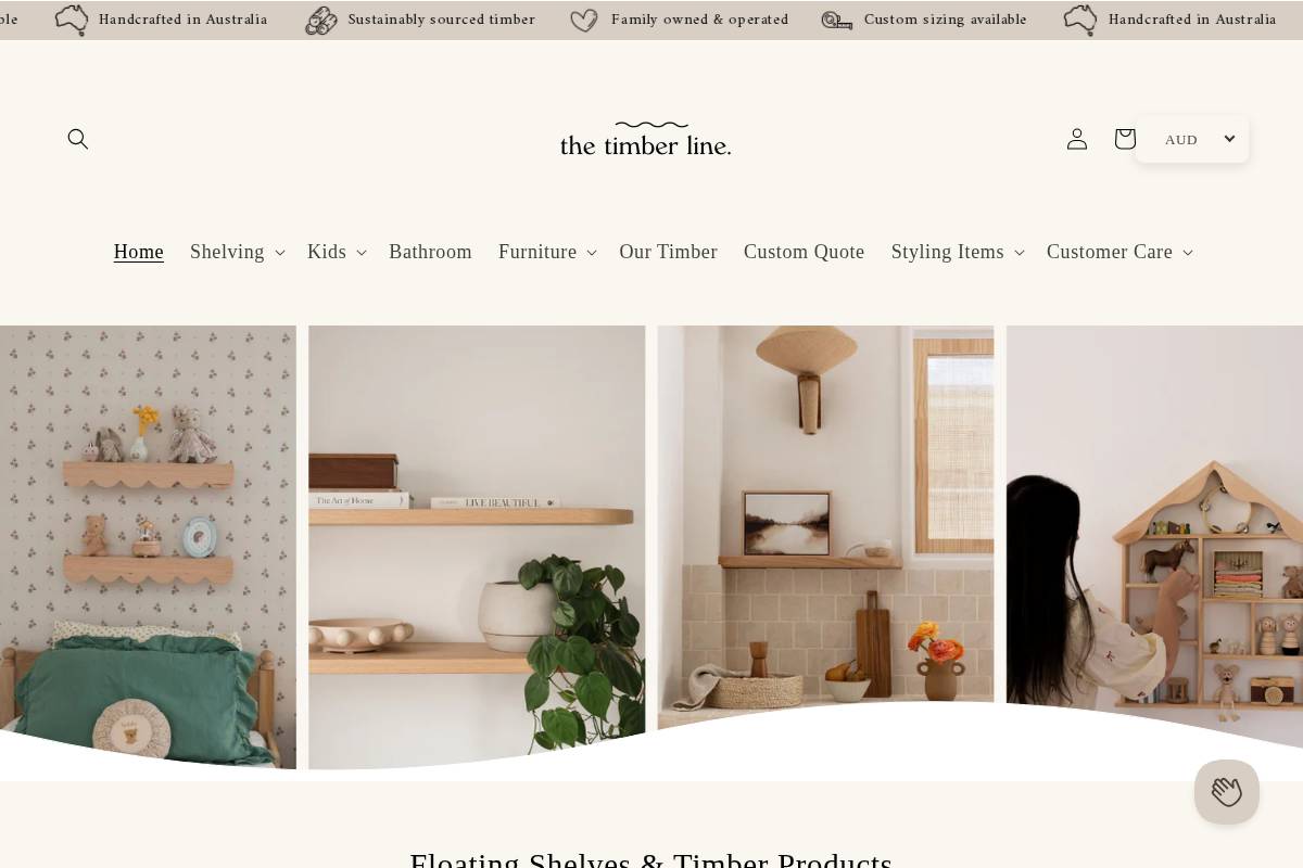 Thetimberline homepage screenshot