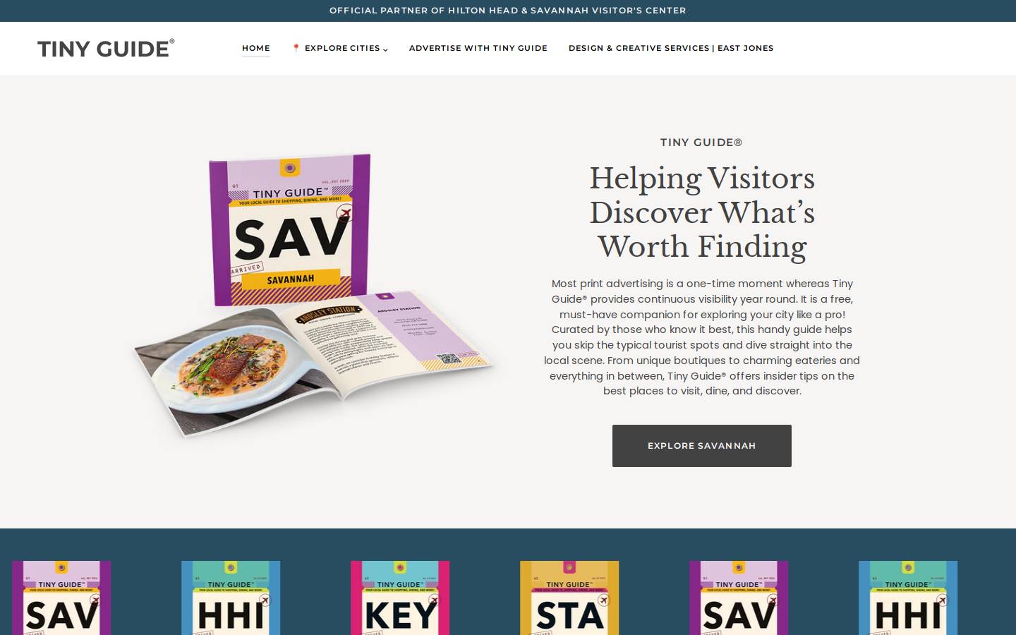 thetinyguide.com homepage screenshot