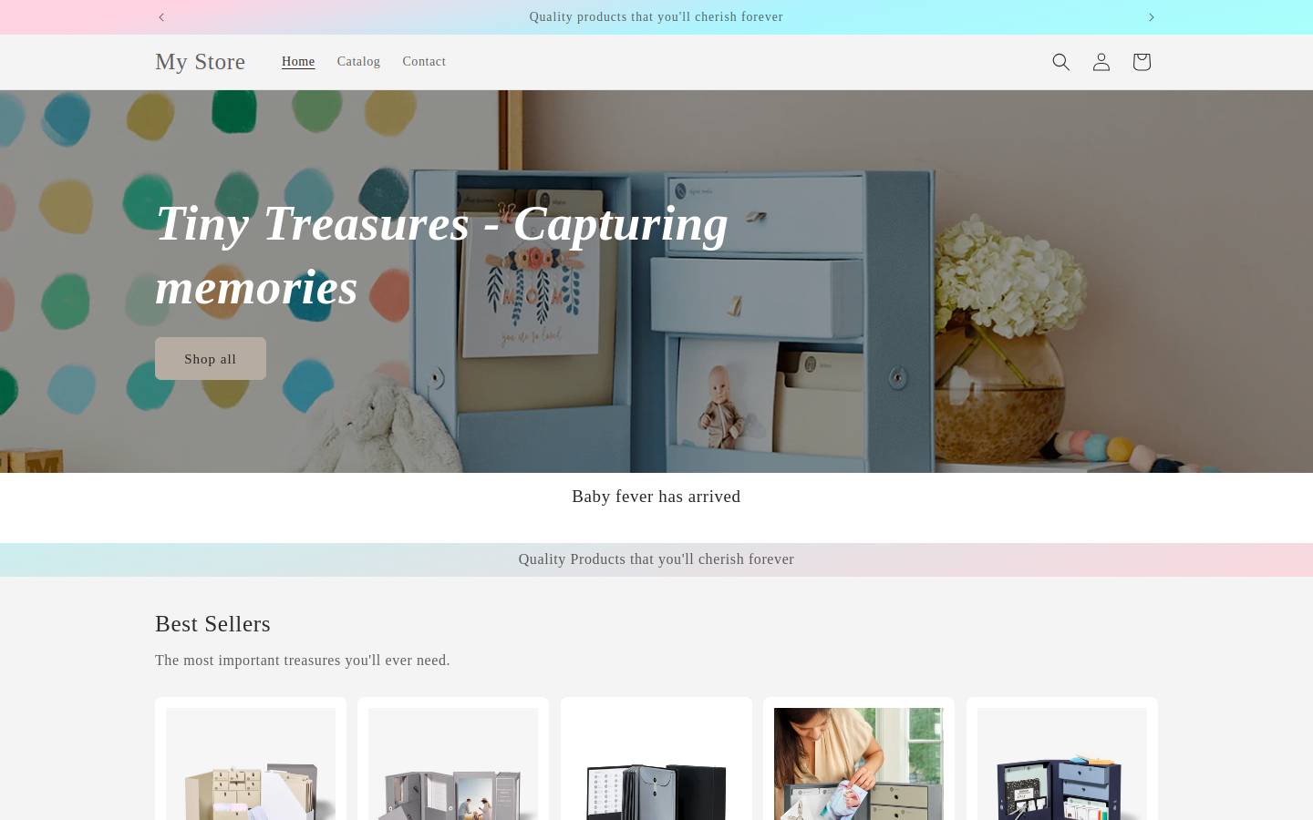 thetinytreasure.co homepage screenshot