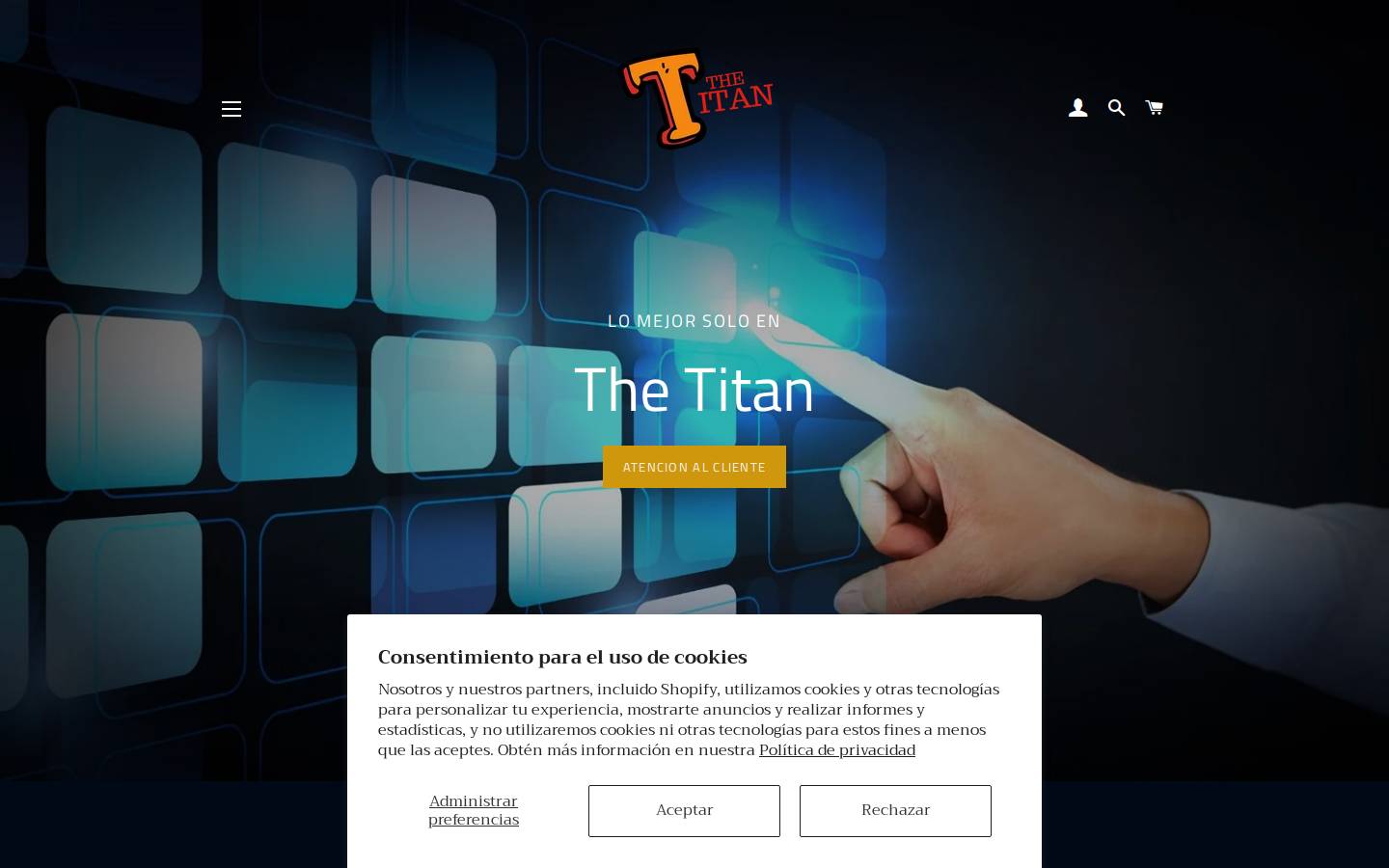 thetitanoficial.com homepage screenshot