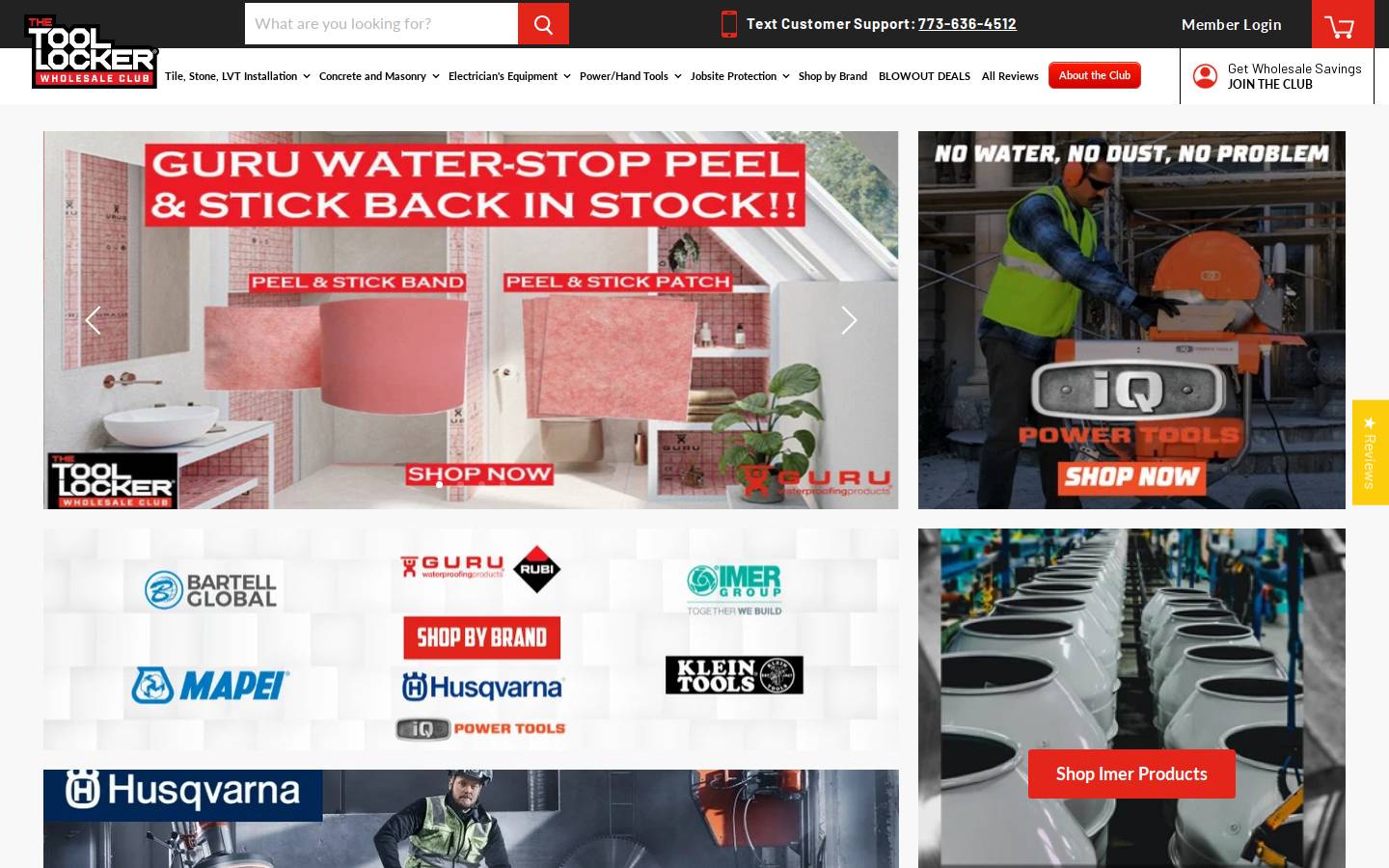 thetoollocker.com homepage screenshot