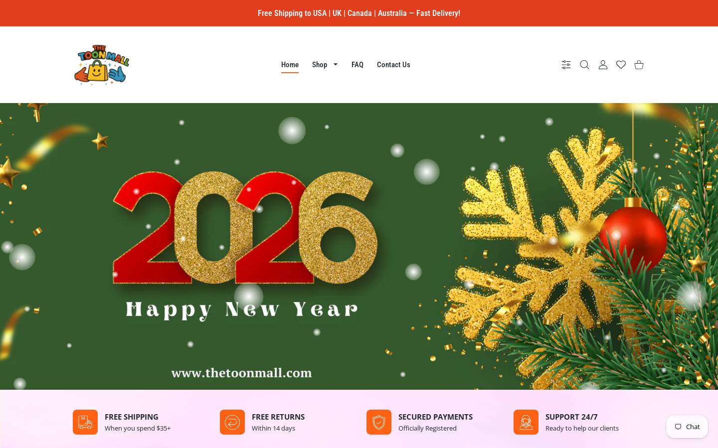 thetoonmall.com homepage screenshot