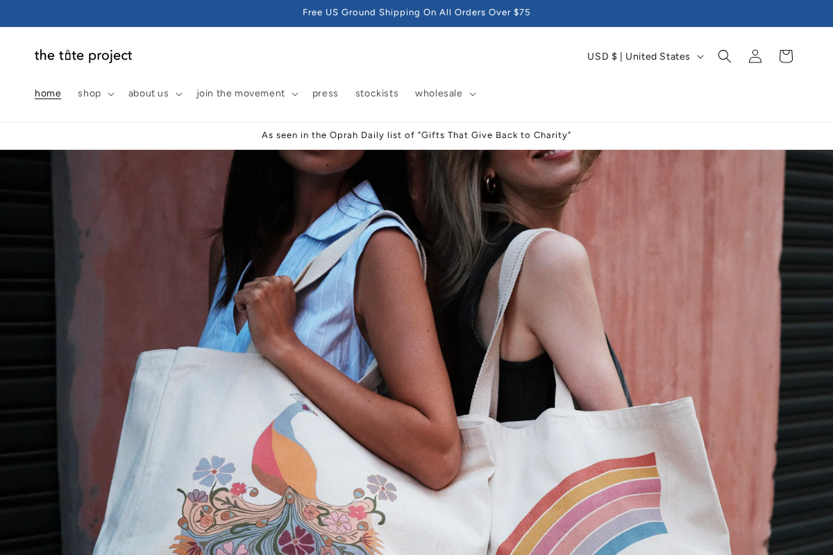 thetoteproject.com homepage screenshot