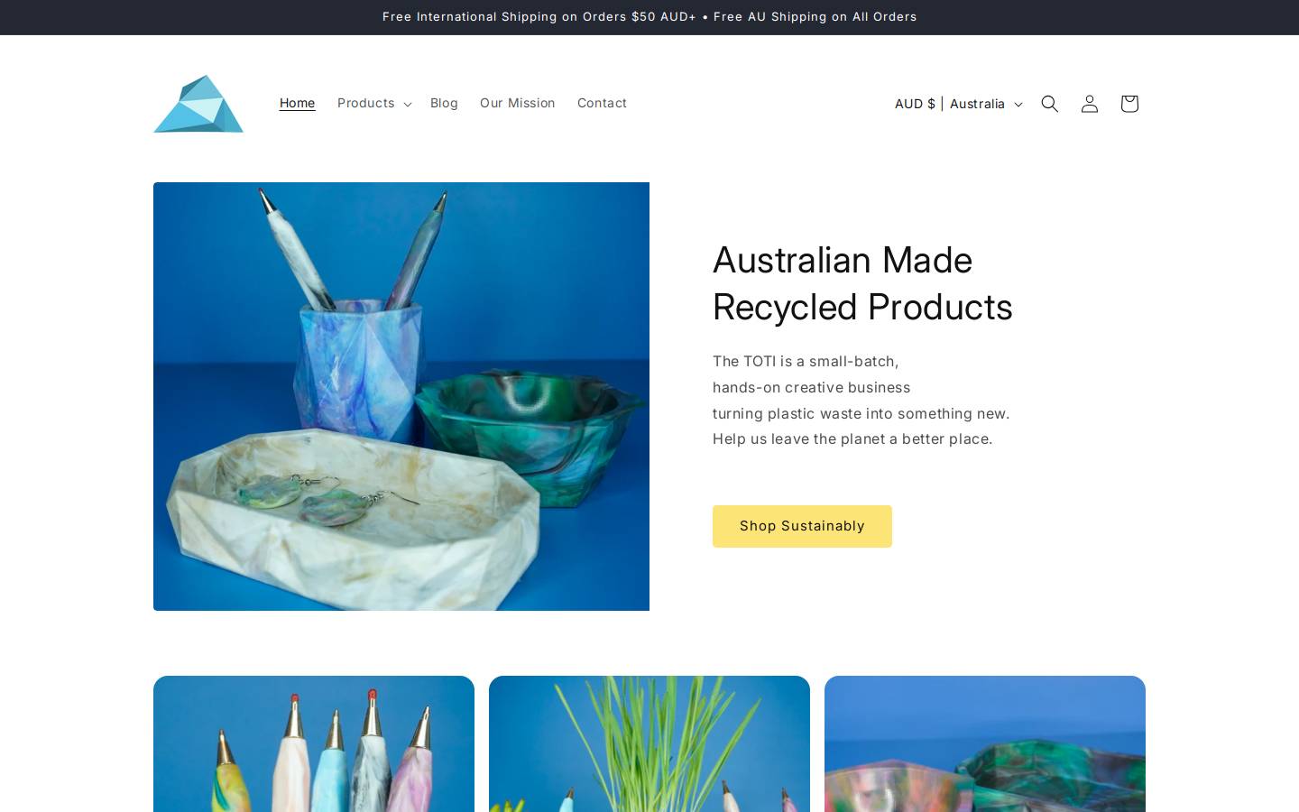thetoti.com homepage screenshot