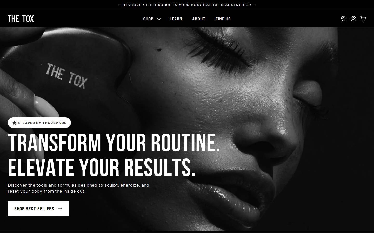 thetoxproducts.com homepage screenshot