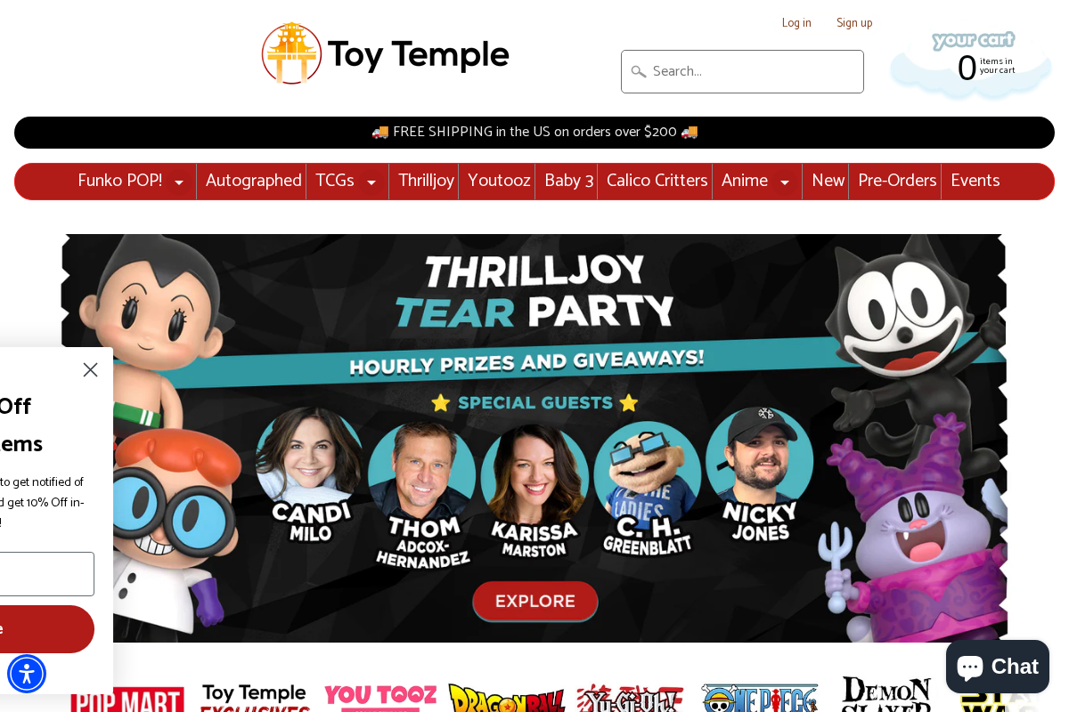 thetoytemple.com homepage screenshot