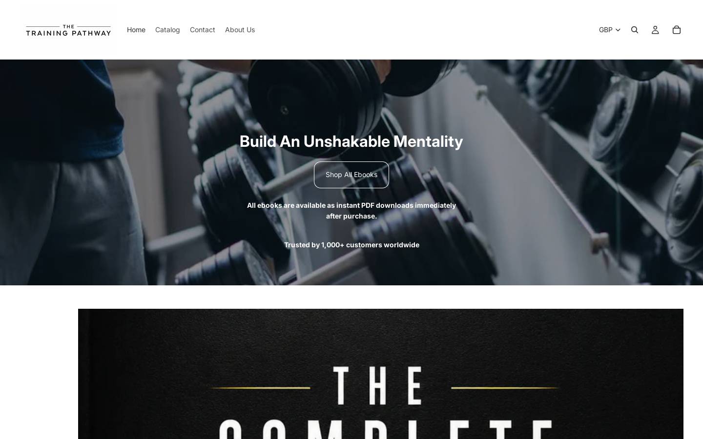 thetrainingpathway.com homepage screenshot