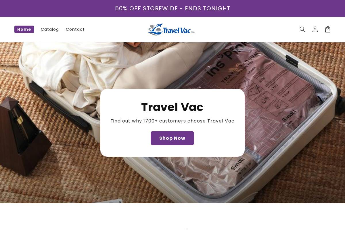 thetravelvac.com homepage screenshot