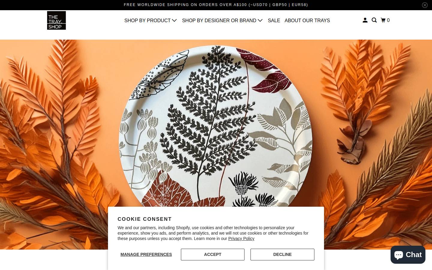 thetray.shop homepage screenshot
