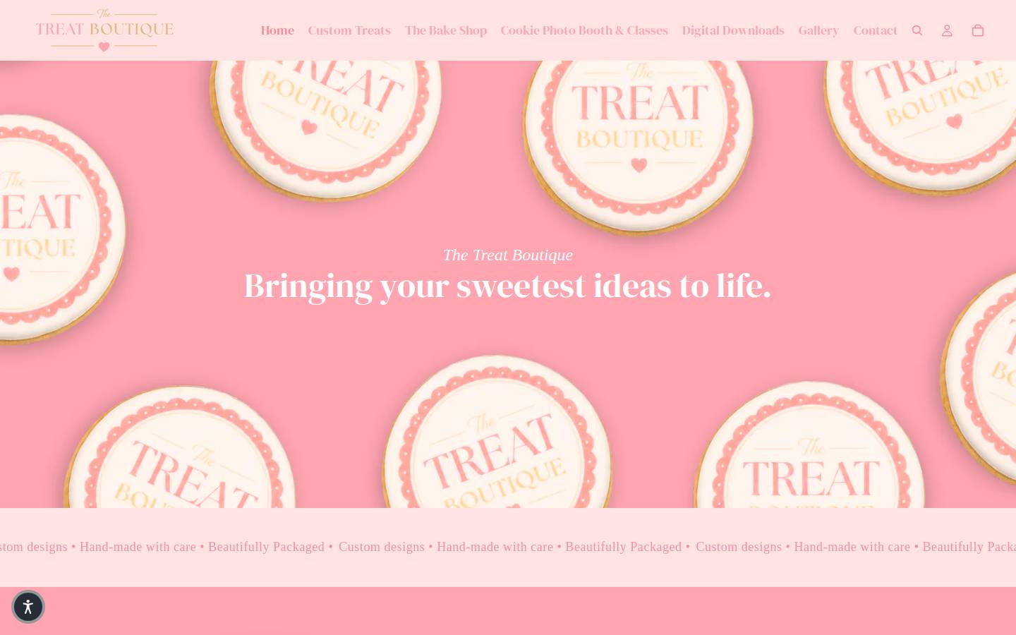 thetreatboutique.shop homepage screenshot