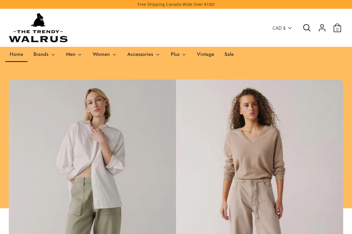 thetrendywalrus.com homepage screenshot