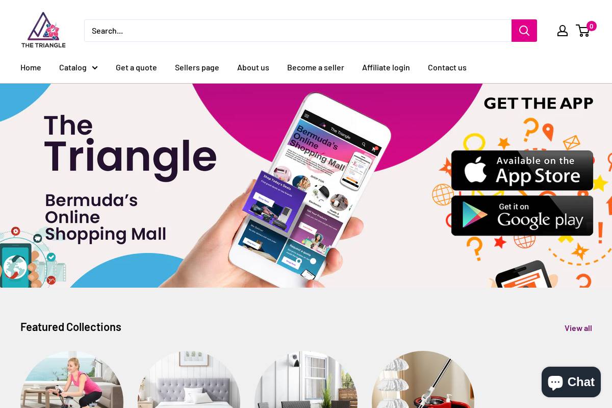 thetrianglebm.com homepage screenshot