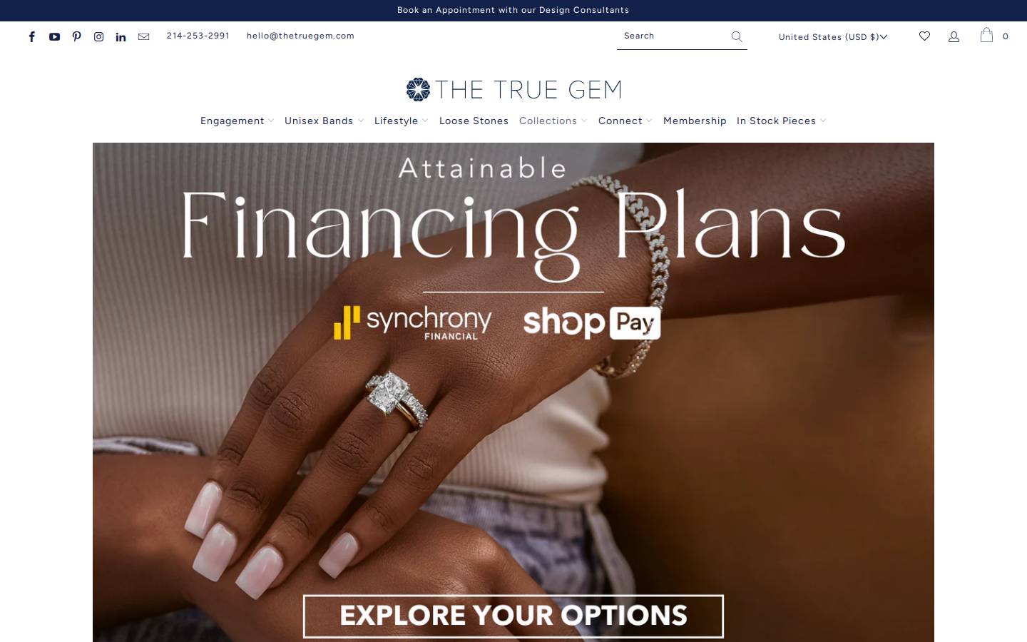 thetruegem.com homepage screenshot