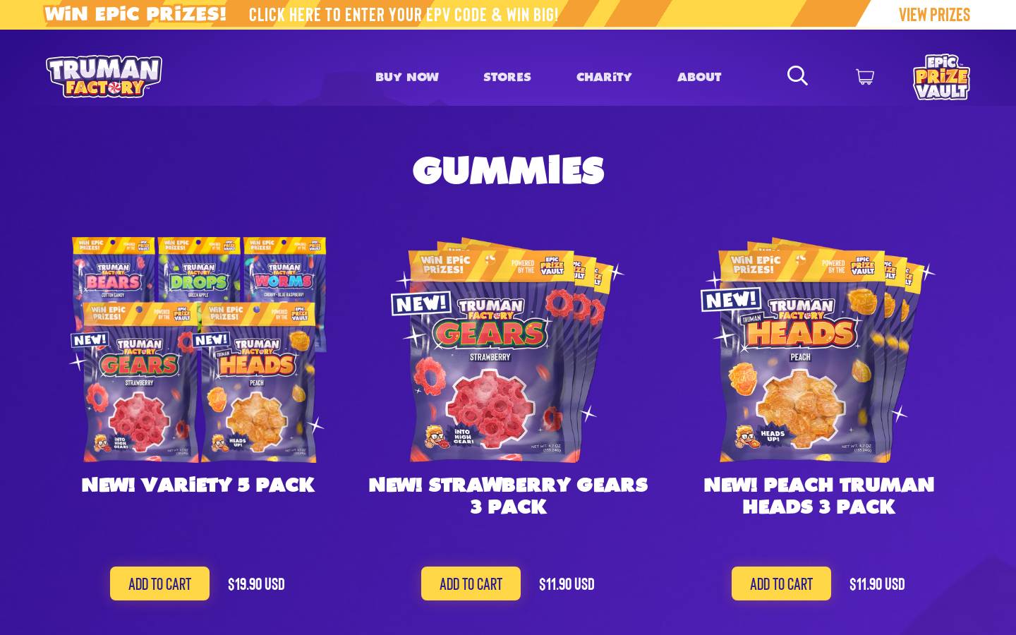 thetrumanfactory.store homepage screenshot
