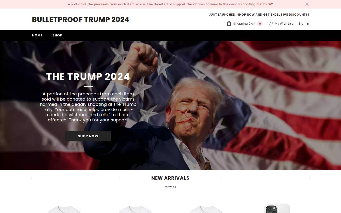 thetrump2024.com homepage screenshot