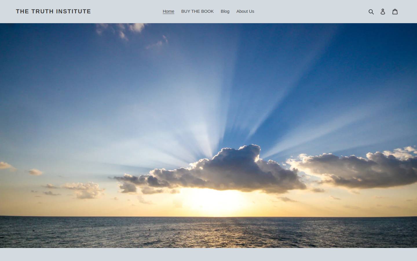 thetruthinstitute.com homepage screenshot