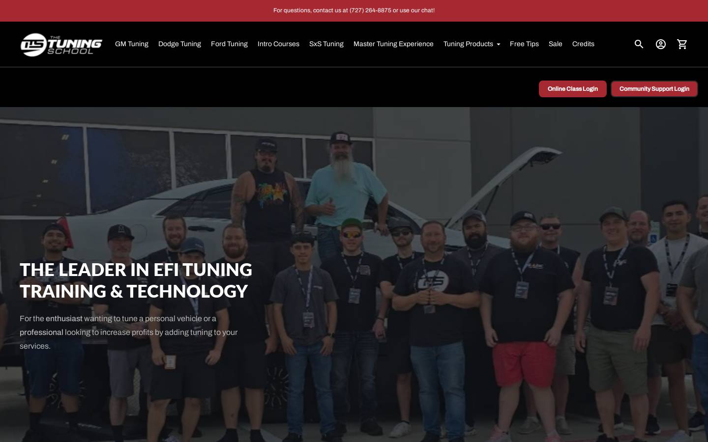 thetuningschool.com homepage screenshot