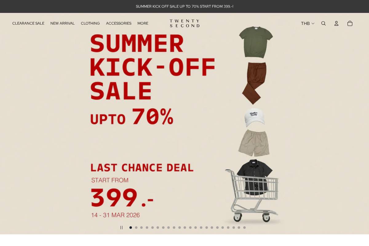 thetwentysecond.com homepage screenshot