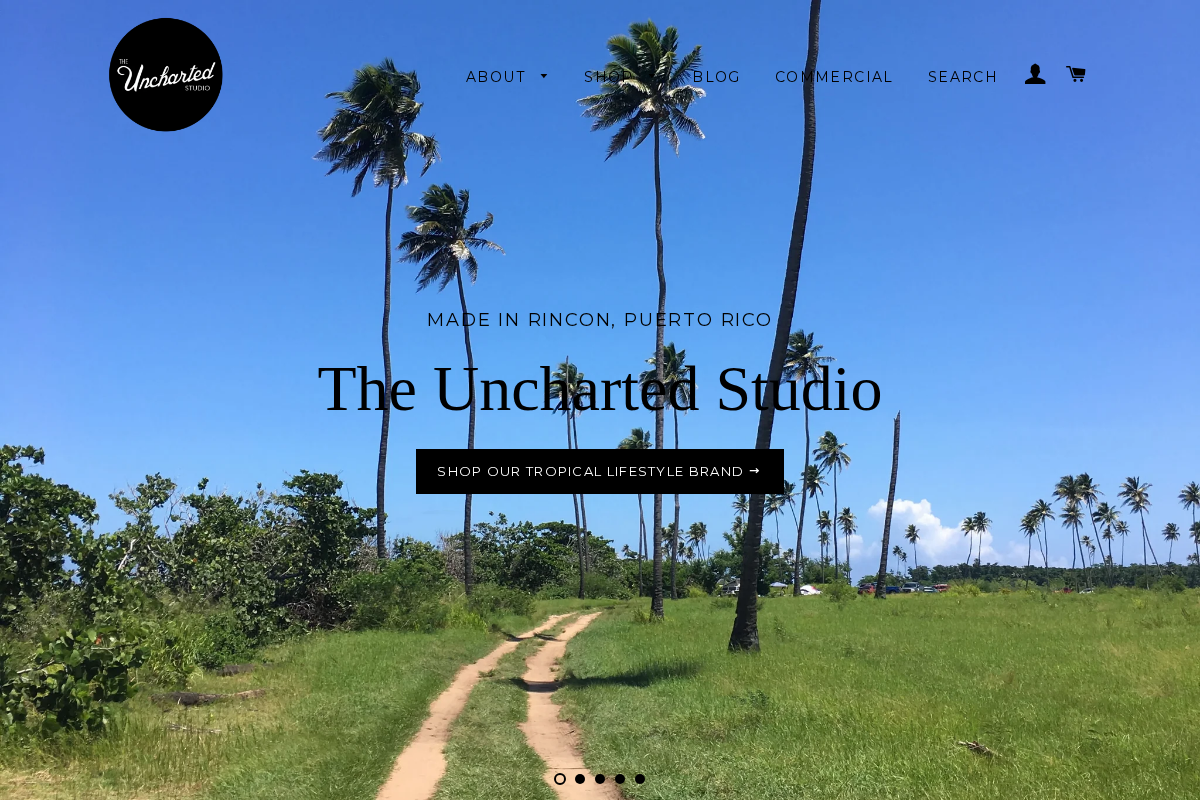 theunchartedstudio.com homepage screenshot