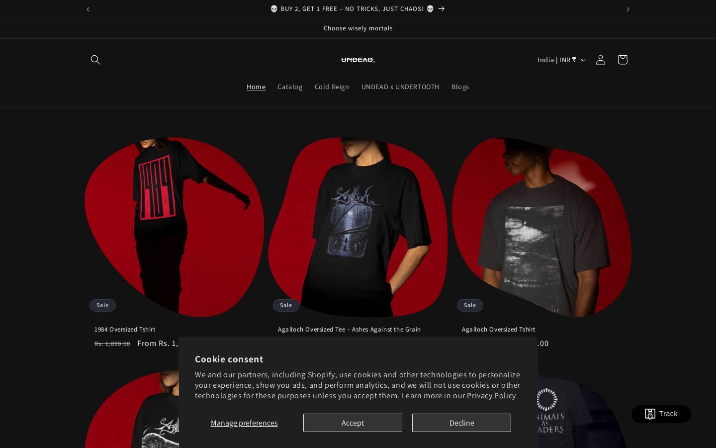 theundeadrevolution.com homepage screenshot