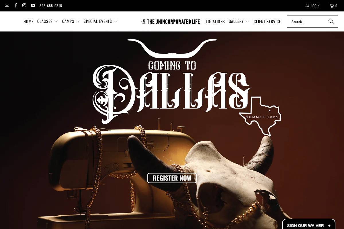 theunincorporatedlife.com homepage screenshot