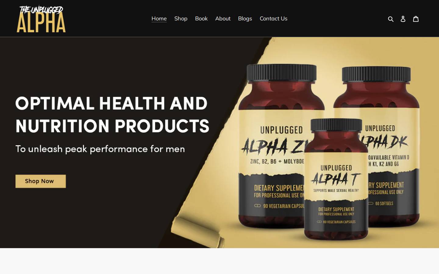 theunpluggedalpha.com homepage screenshot