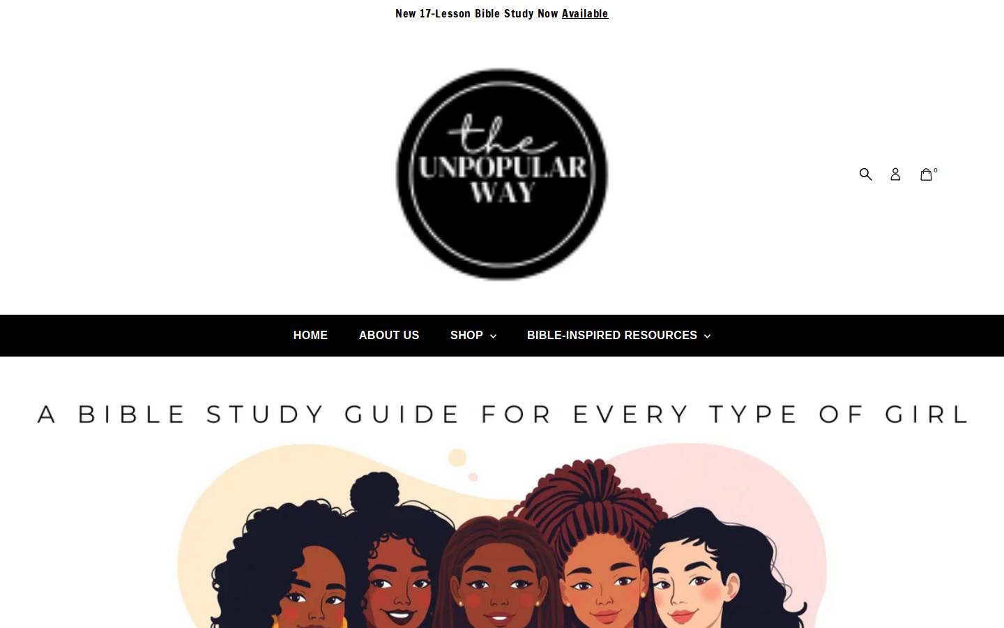 theunpopularway.com homepage screenshot