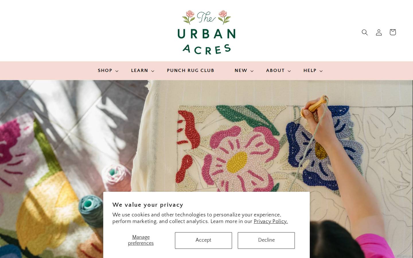 theurbanacres.com homepage screenshot
