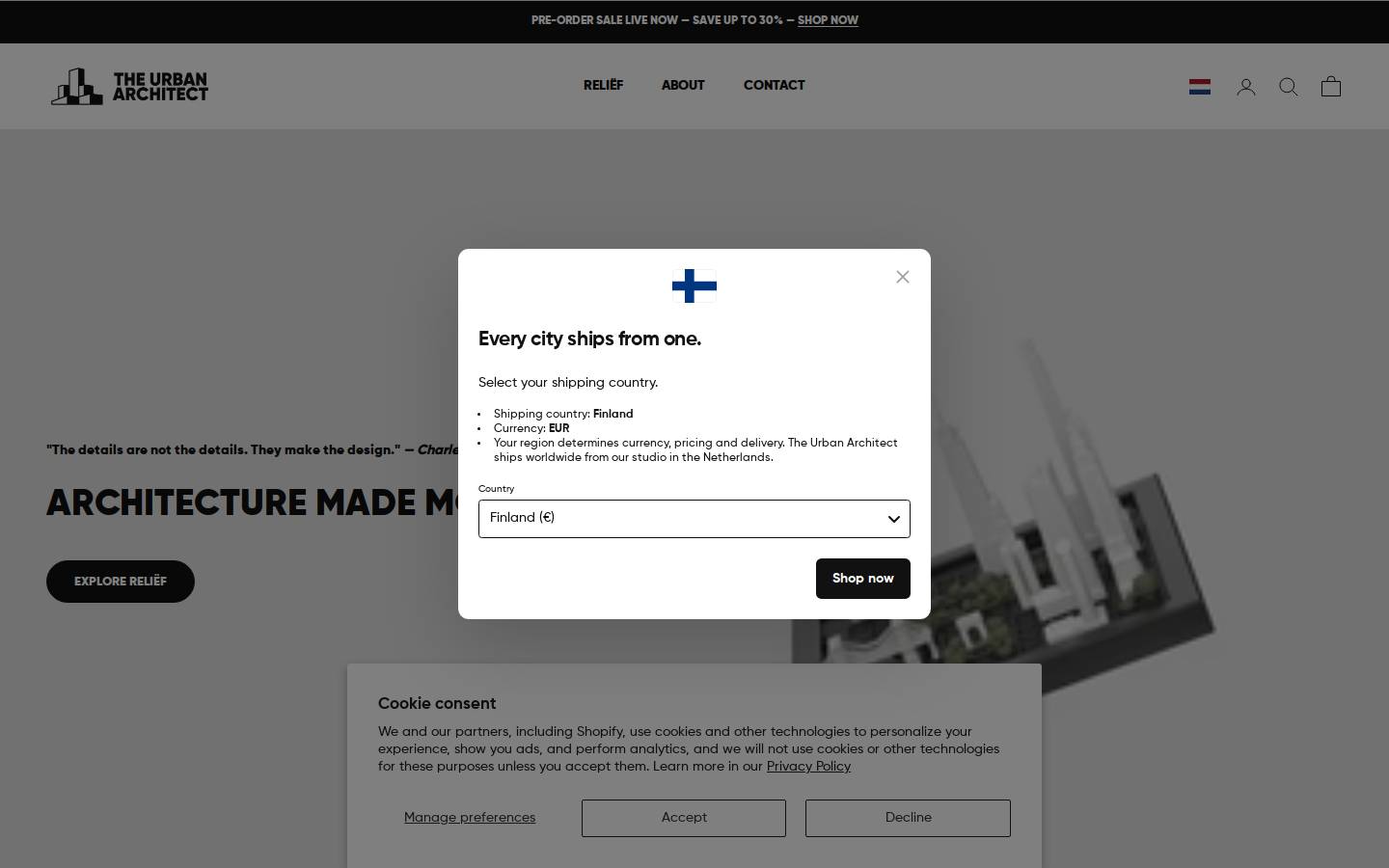 Theurbanarchitect homepage screenshot